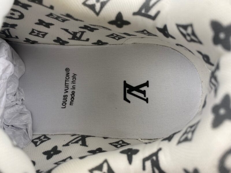 LV Skate Sneaker Grey White - Image 11