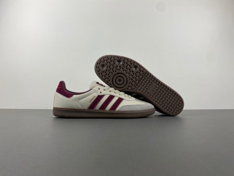 adidas Samba OG Putty Grey Maroon - Image 8