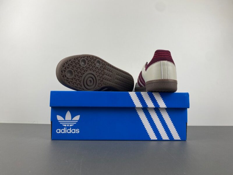 adidas Samba OG Putty Grey Maroon - Image 16