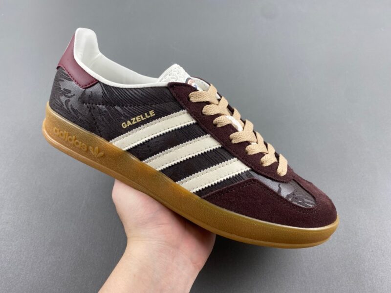 adidas Gazelle Indoor The Blue Trio Bronze Light Brown - Image 2