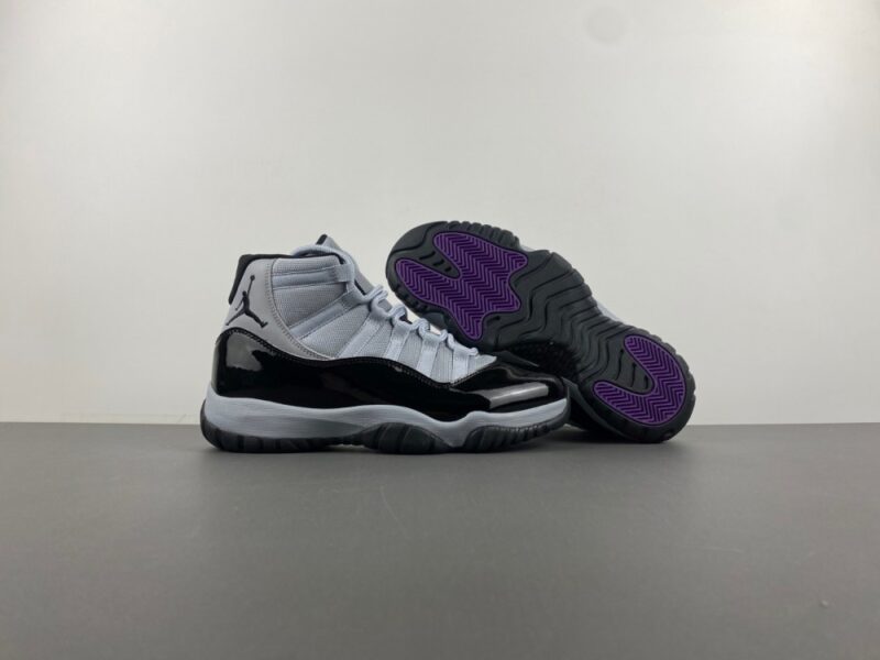 Air Jordan 11 Gray and Black - Image 5