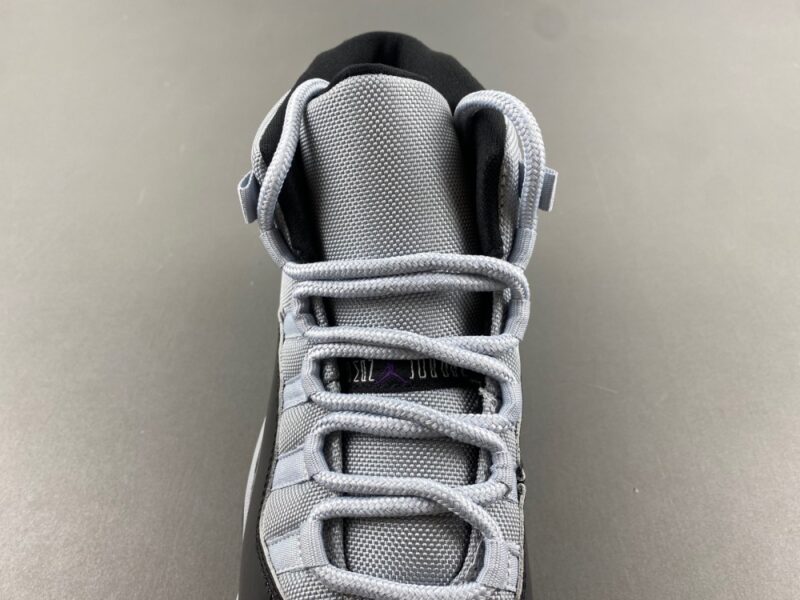 Air Jordan 11 Gray and Black - Image 6