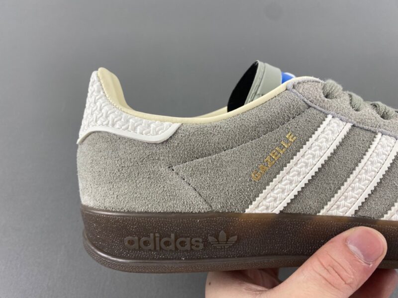 adidas Gazelle Indoor Dark Grey White - Image 12