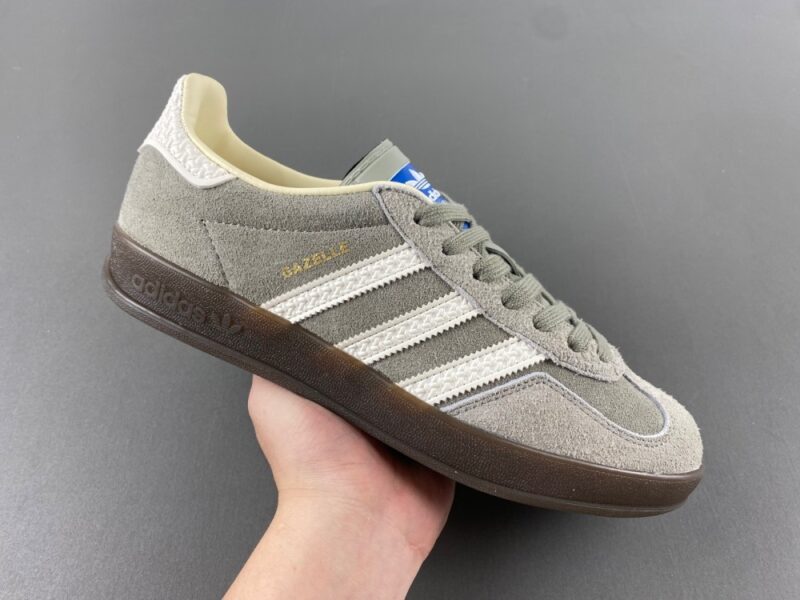 adidas Gazelle Indoor Dark Grey White - Image 2