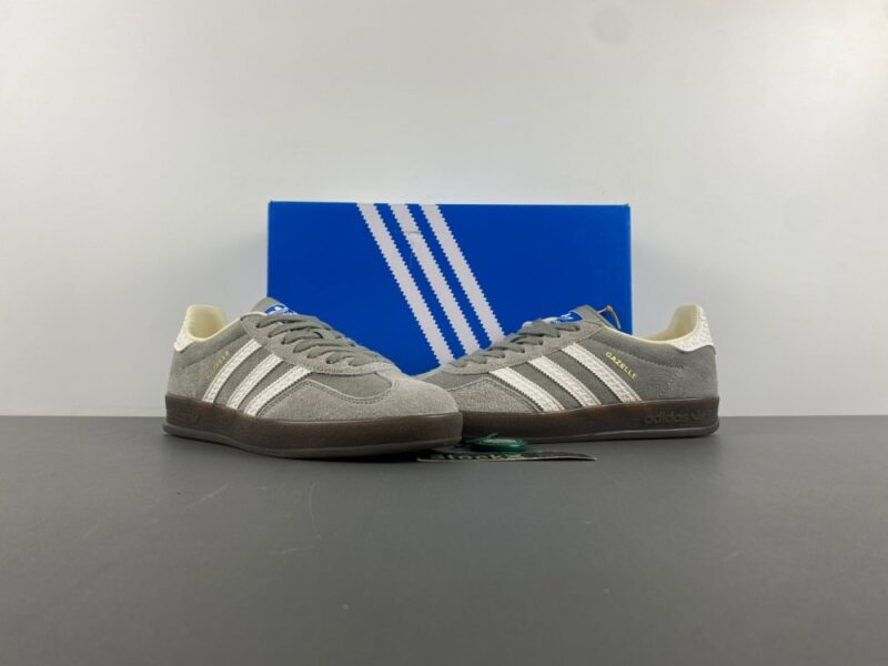 adidas Gazelle Indoor Dark Grey White - Image 10