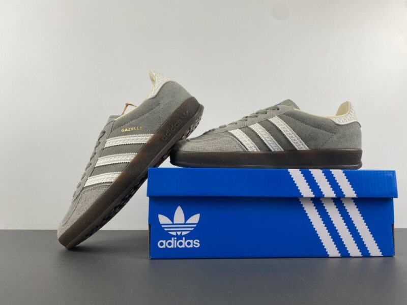 adidas Gazelle Indoor Dark Grey White - Image 9