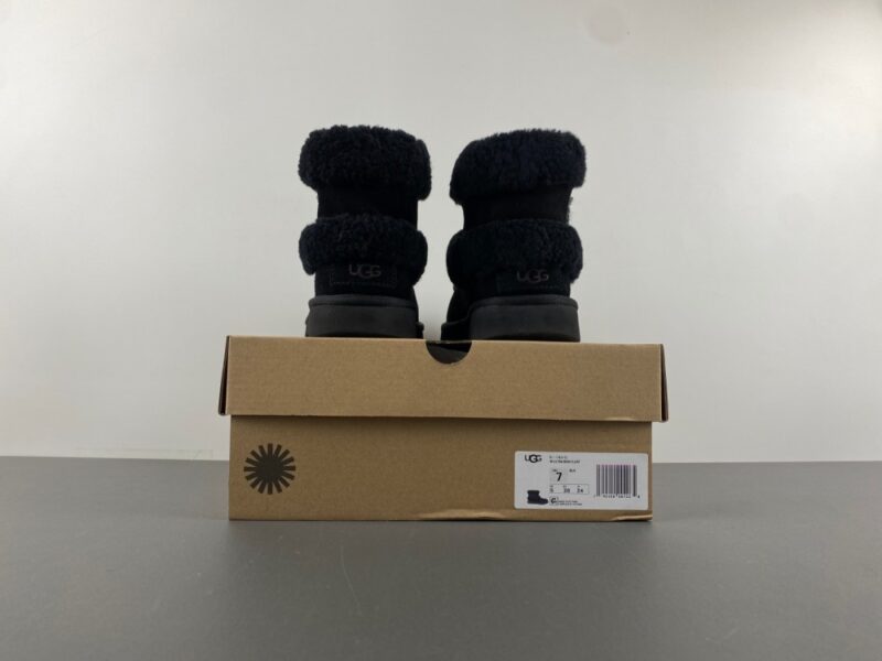 Women's Ultra Mini Ugg Fluff Black - Image 14