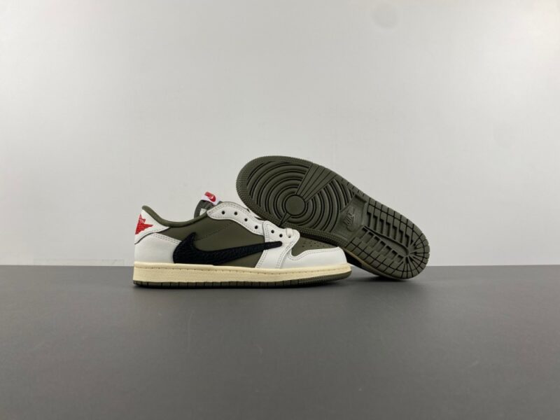 Air Jordan 1 Retro Low OG SP Travis Scott Medium Olive (PS) - Image 5