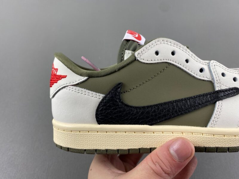 Air Jordan 1 Retro Low OG SP Travis Scott Medium Olive (PS) - Image 7