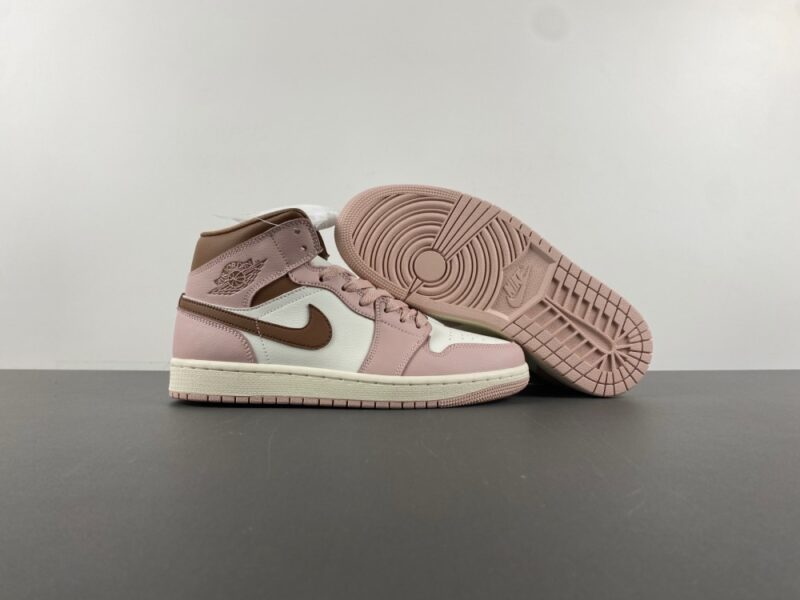 Air Jordan 1 Mid Pink Oxford Brown (Women's) - Image 5