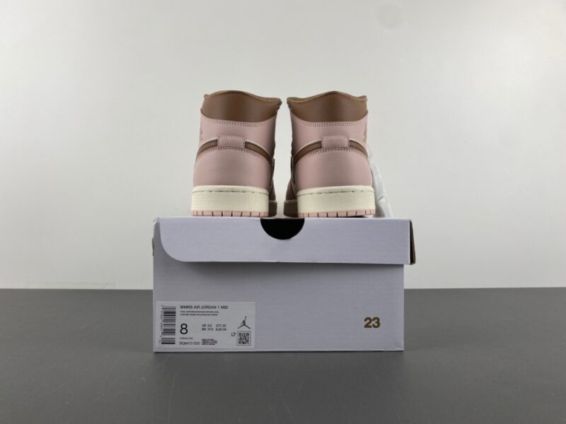 Air Jordan 1 Mid Pink Oxford Brown (Women's) - Image 10