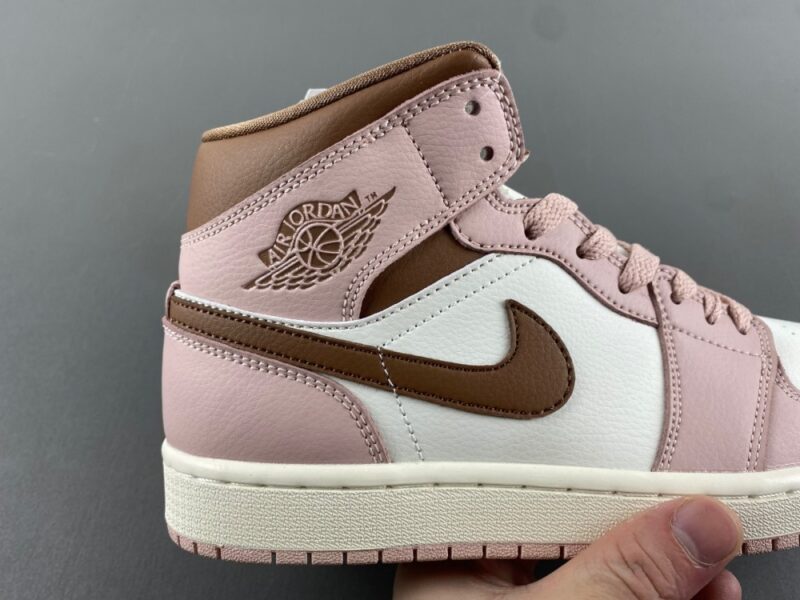 Air Jordan 1 Mid Pink Oxford Brown (Women's) - Image 11