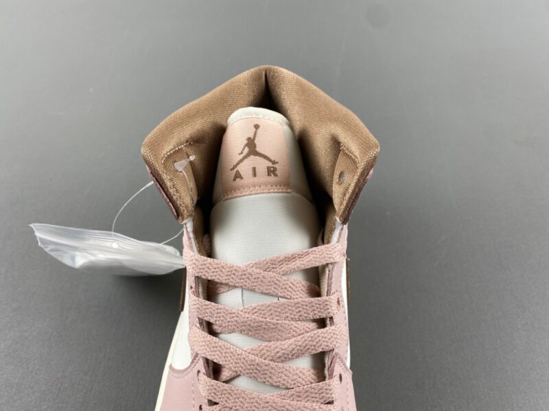 Air Jordan 1 Mid Pink Oxford Brown (Women's) - Image 13