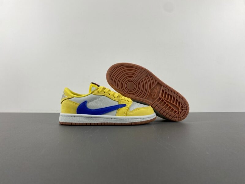 Air Jordan 1 Retro Low OG SP Travis Scott Canary (PS) - Image 4