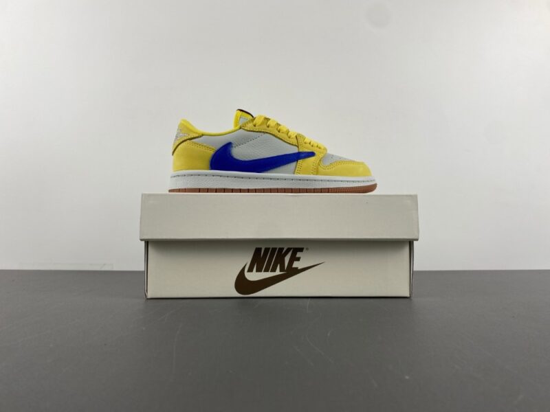 Air Jordan 1 Retro Low OG SP Travis Scott Canary (PS) - Image 9