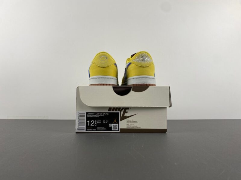 Air Jordan 1 Retro Low OG SP Travis Scott Canary (PS) - Image 10