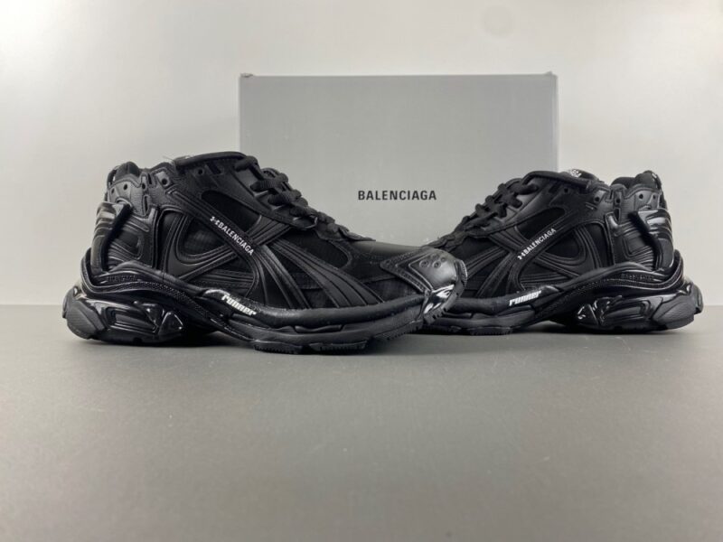 Balenciaga x Under Armour Runner Ripstop Sneaker in Black - Image 3