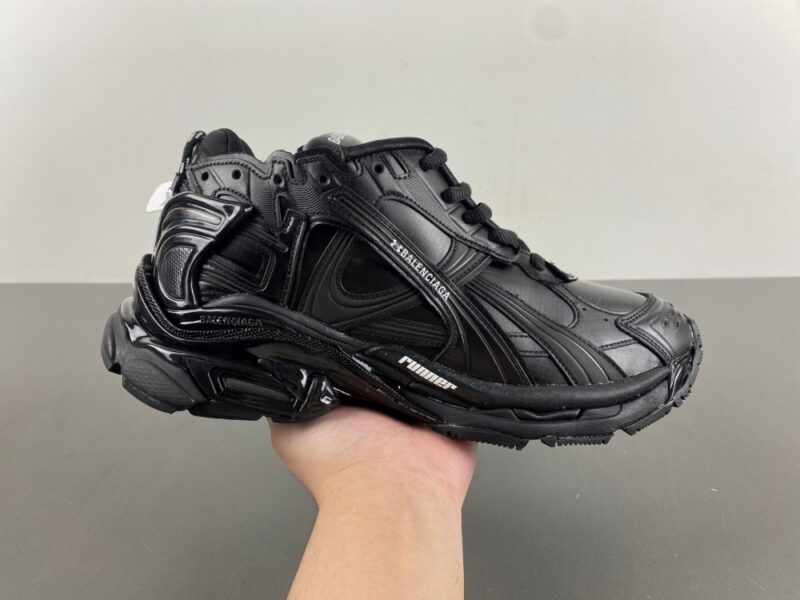 Balenciaga x Under Armour Runner Ripstop Sneaker in Black - Image 2