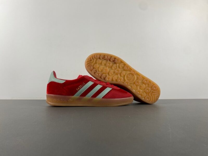 adidas Gazelle Indoor Better Scarlet Hazy Green - Image 5