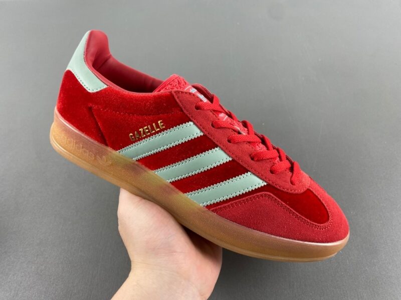 adidas Gazelle Indoor Better Scarlet Hazy Green - Image 2