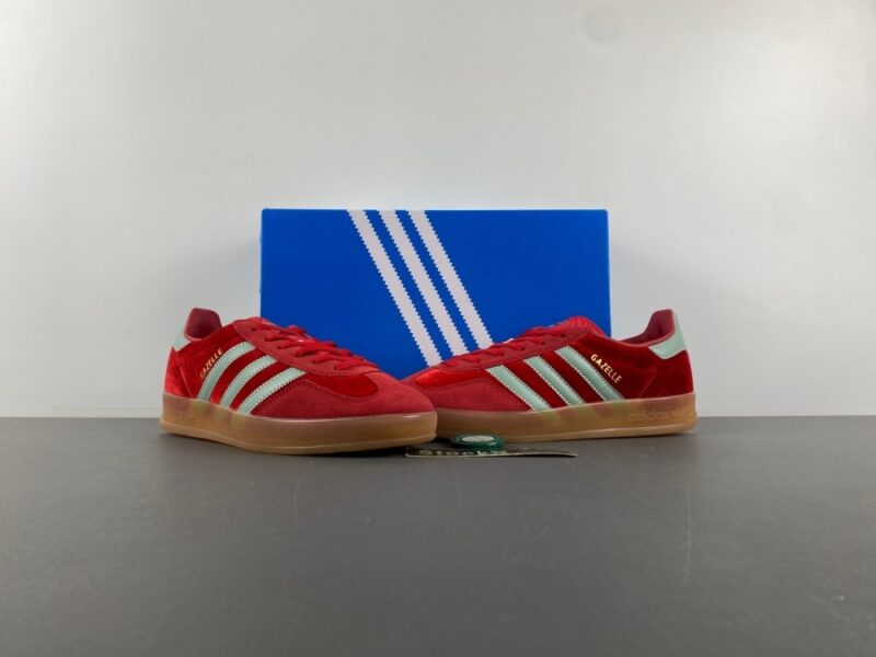 adidas Gazelle Indoor Better Scarlet Hazy Green - Image 16