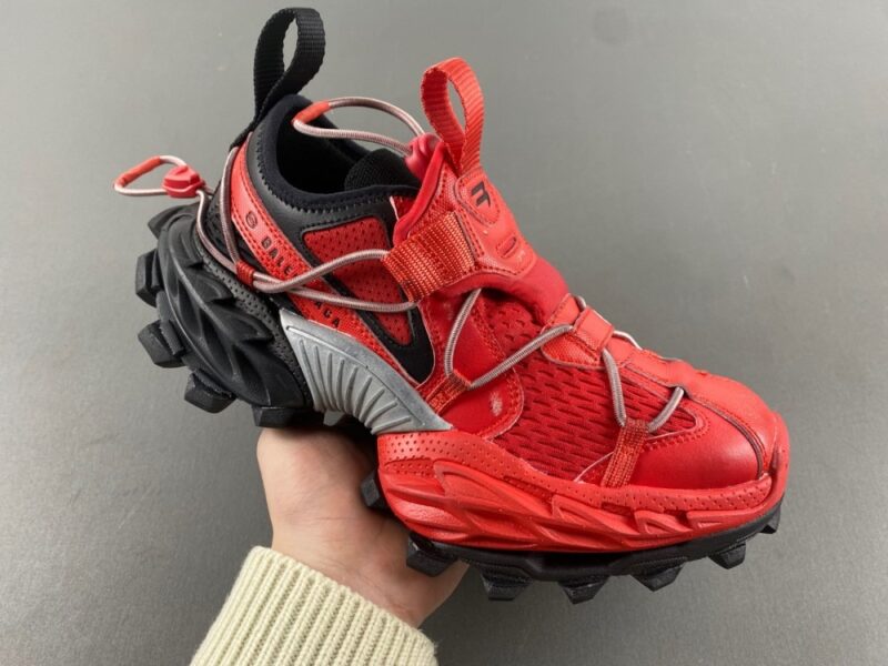 Balenciaga Hike Sneaker in Red/black - Image 2