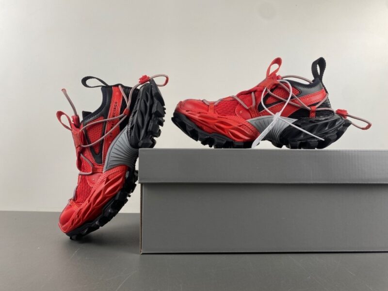 Balenciaga Hike Sneaker in Red/black - Image 15