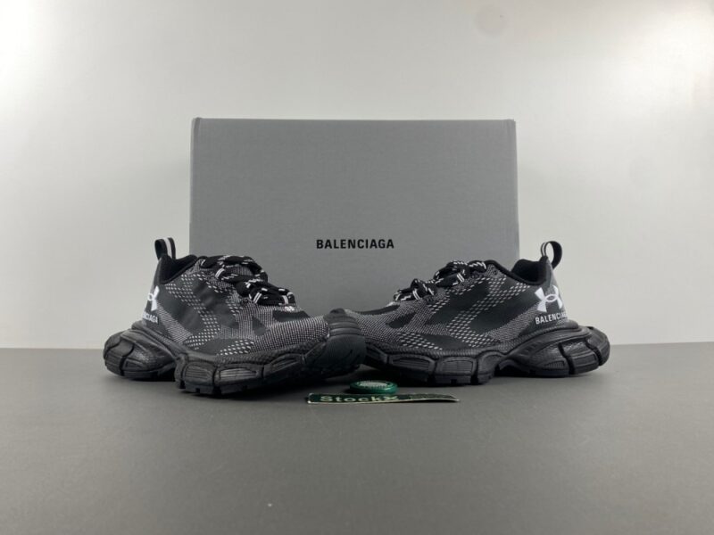 Balenciaga x Under Armour 3xl Knit Sneaker in Black/white - Image 8