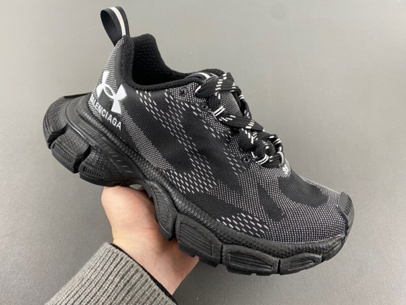 Balenciaga x Under Armour 3xl Knit Sneaker in Black/white - Image 2