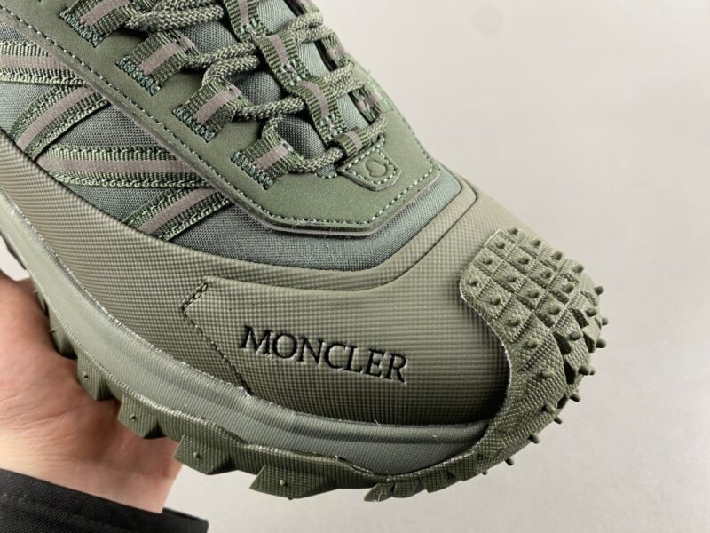 Moncler Trailgrip GTX Khaki Men's Leather Sneaker - Image 7