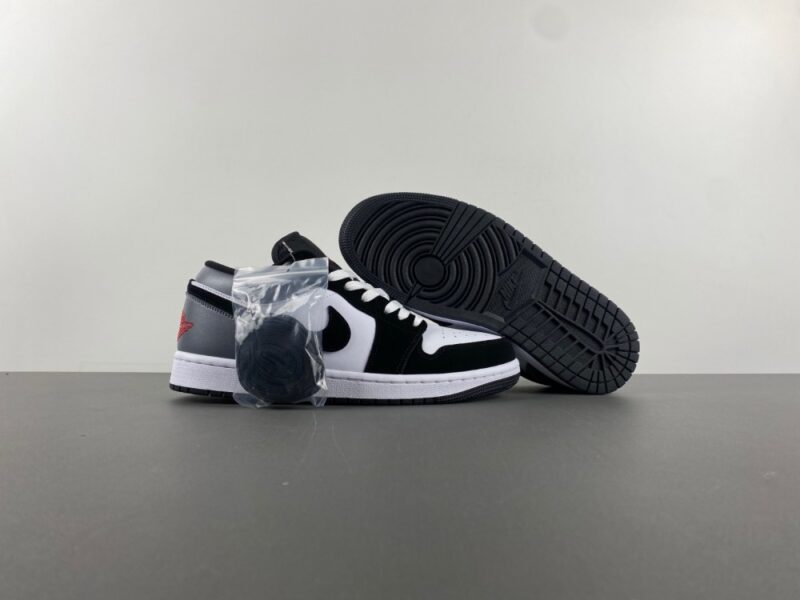 Air Jordan 1 Low SE White Fire Red Black Matte Silver - Image 6