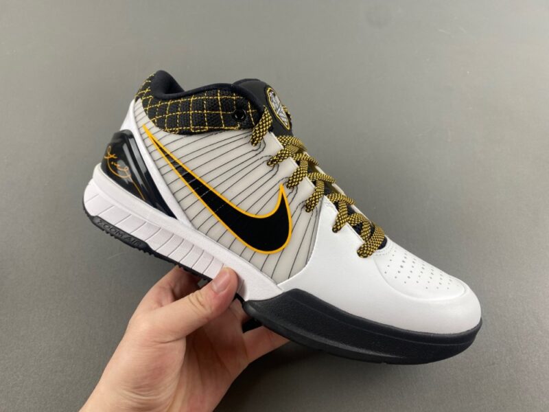 Nike Kobe 4 Protro White Black Del Sol - Image 2