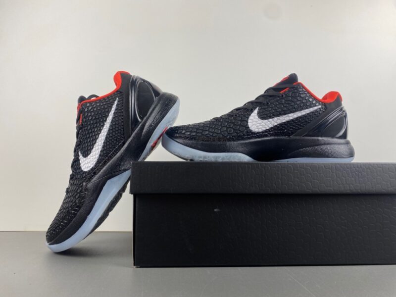 Nike Kobe 6 Protro Black White Red - Image 8