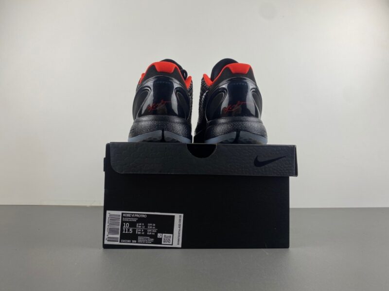 Nike Kobe 6 Protro Black White Red - Image 13