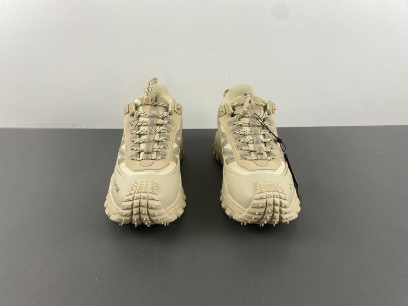 Moncler Trailgrip GTX Khaki Men’s Leather Sneaker - Image 6