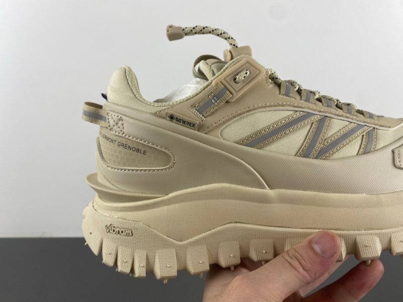 Moncler Trailgrip GTX Khaki Men’s Leather Sneaker - Image 3