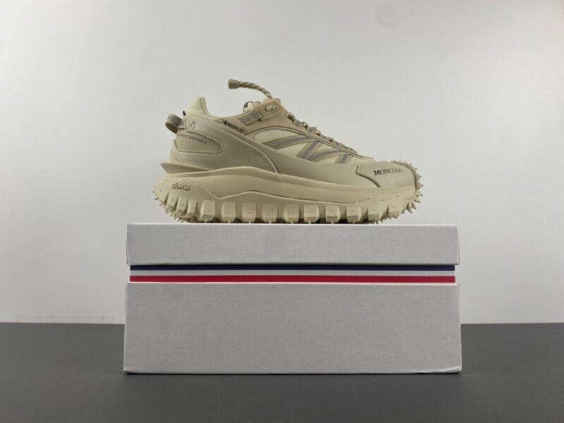 Moncler Trailgrip GTX Khaki Men’s Leather Sneaker - Image 17