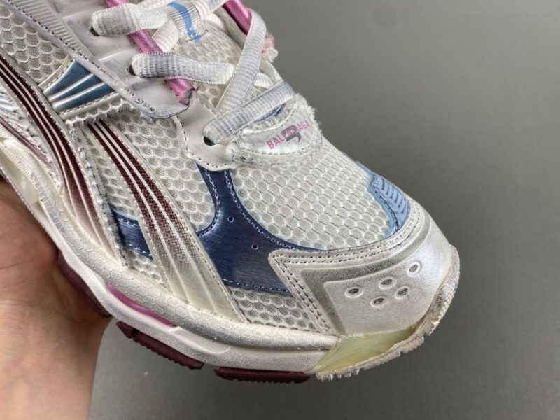 Balenciaga Runner Gradient Sneaker in White/brown/blue/pink/grey - Image 4