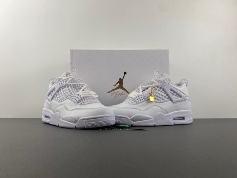 Air Jordan 4 Retro Net White - Image 8