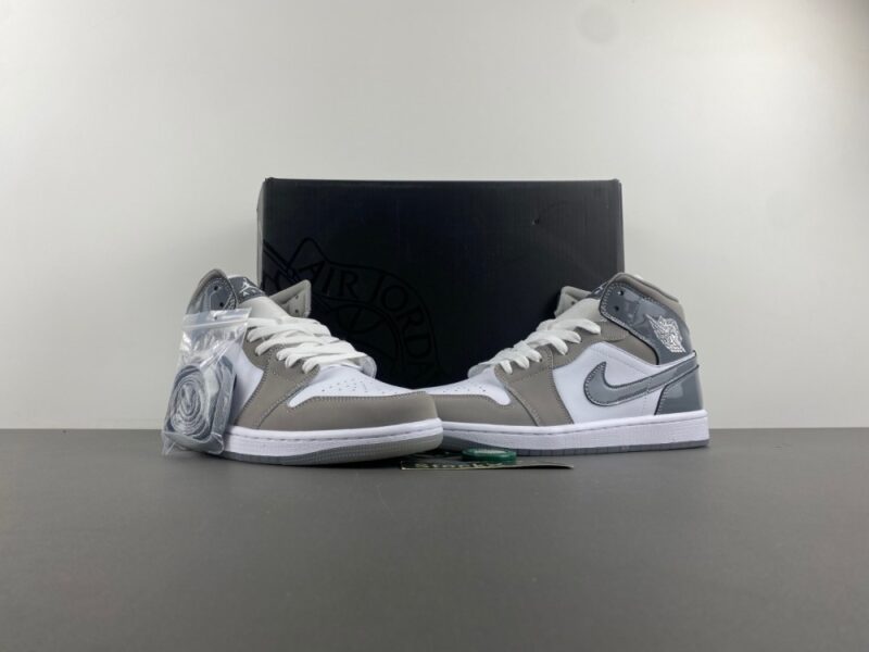 Air Jordan 1 Mid SE White Medium Grey Cool Grey - Image 13