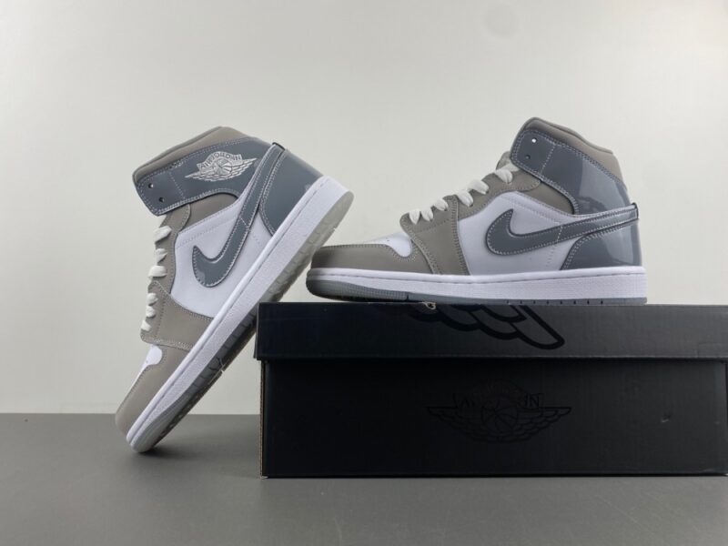 Air Jordan 1 Mid SE White Medium Grey Cool Grey - Image 14