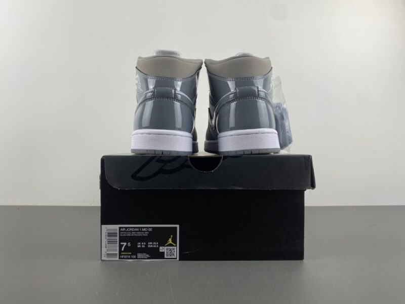 Air Jordan 1 Mid SE White Medium Grey Cool Grey - Image 17