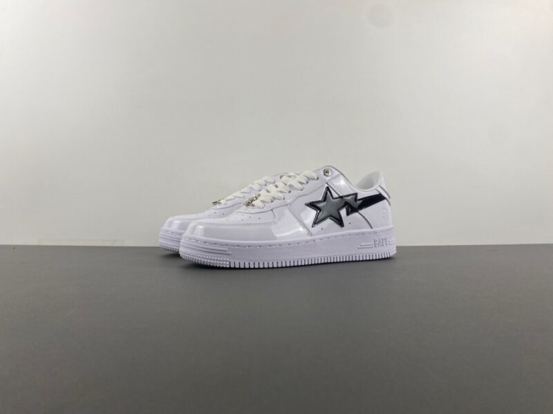 A Bathing Ape BAPE Sta Painted Leather Sneaker