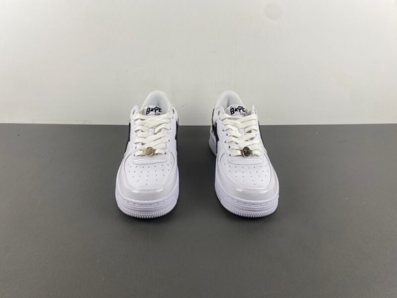 A Bathing Ape BAPE Sta Painted Leather Sneaker - Image 6