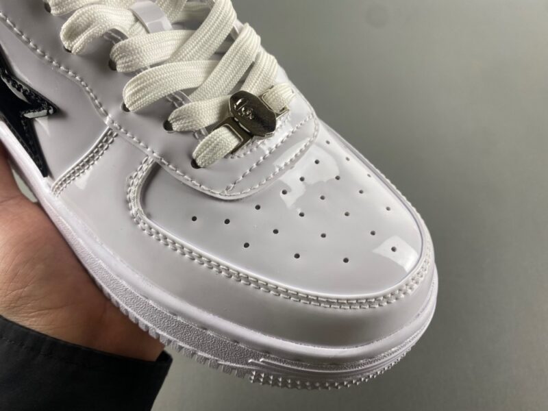 A Bathing Ape BAPE Sta Painted Leather Sneaker - Image 4