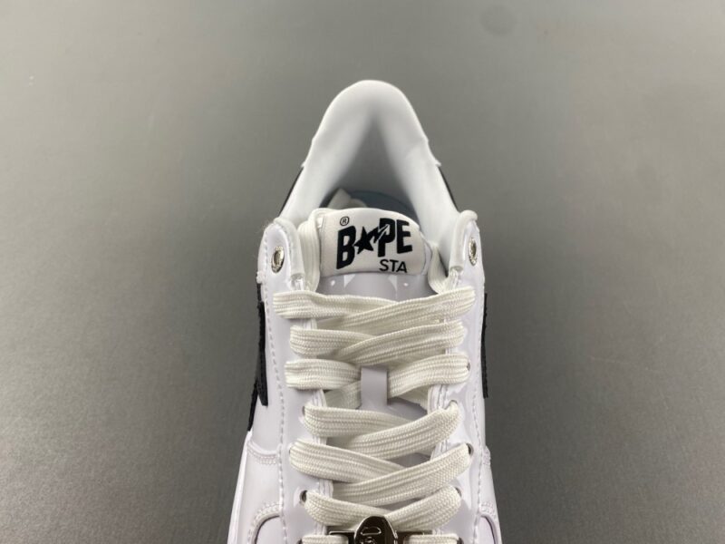 A Bathing Ape BAPE Sta Painted Leather Sneaker - Image 8