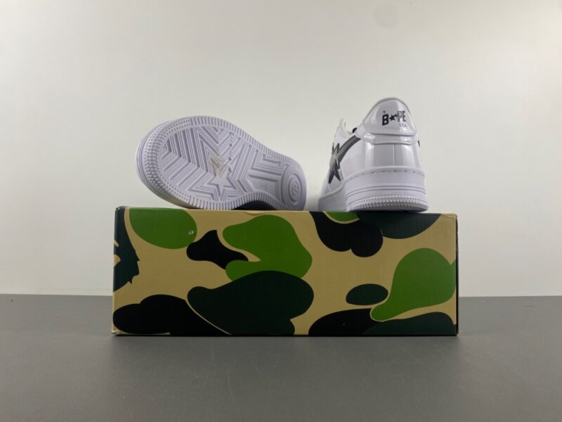 A Bathing Ape BAPE Sta Painted Leather Sneaker - Image 16