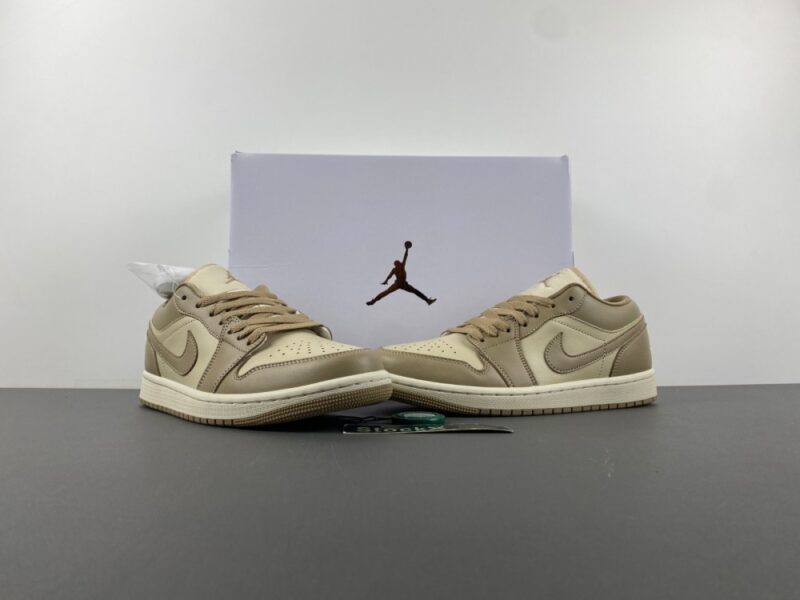 Air Jordan 1 Low Rattan Sail Desert Camo - Image 14