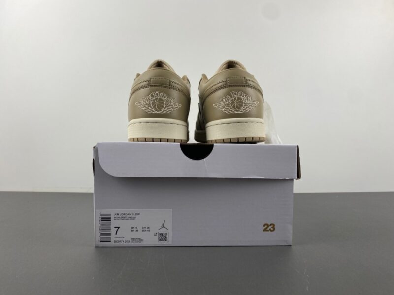 Air Jordan 1 Low Rattan Sail Desert Camo - Image 6