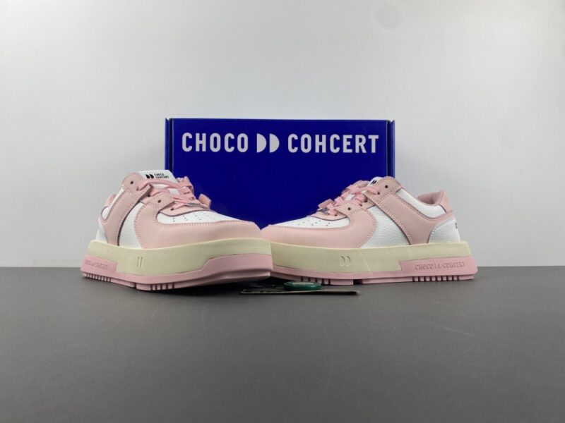 CHOCO CONCERT Skateboard Shoes Unisex Low-Top Round Square Pink - Image 14